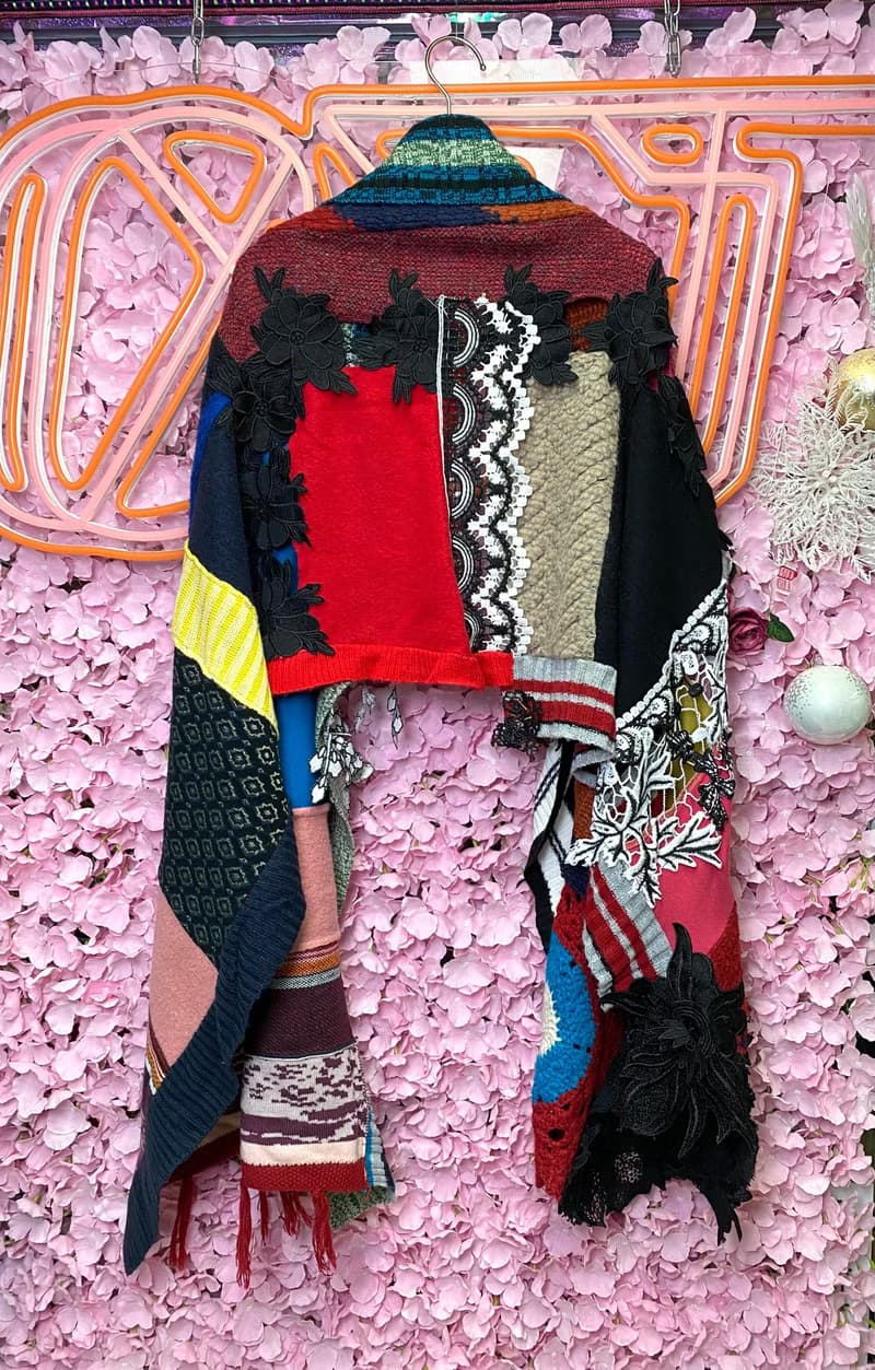 OTT只此一件•超重工民族風手鈎手編織花刺繡蕾絲披肩頸巾圍巾