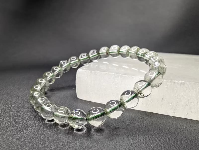 綠幽靈 手串 手鍊 天然水晶 水晶手串 7mm 水晶手鍊