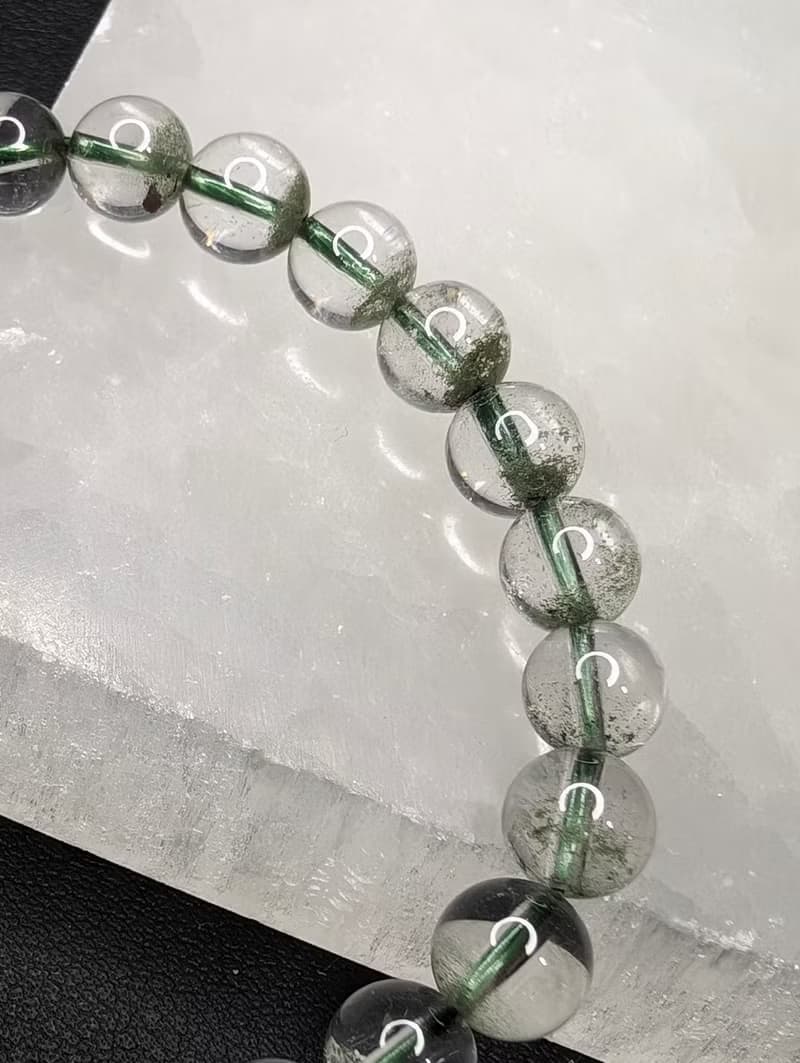 綠幽靈 手串 手鍊 天然水晶 水晶手串 7mm 水晶手鍊
