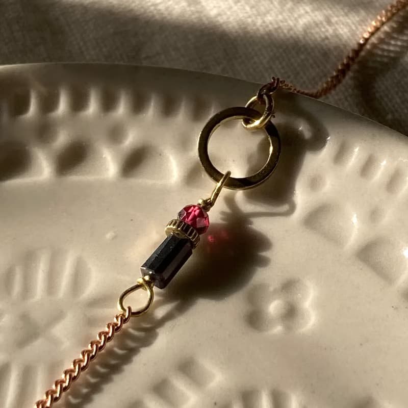 老林雜貨Travelin 琉璃黃銅細手鍊 三色