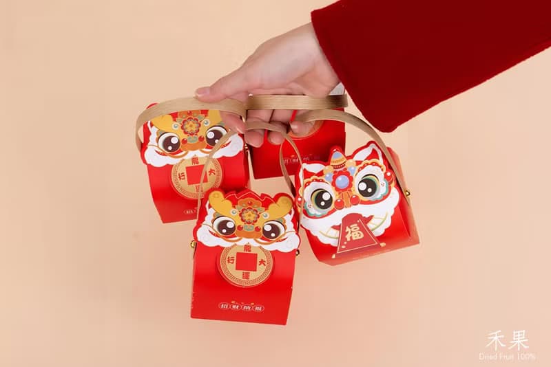 【禾果】蛇年招財納福小提盒(提把款)(6入)