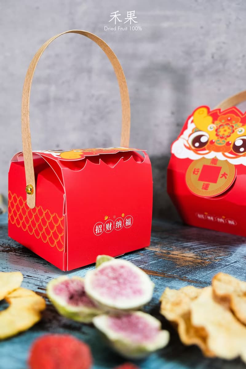 【禾果】蛇年招財納福小提盒(提把款)(6入)