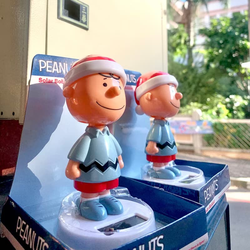 美版 史努比 聖誕節 搖頭公仔 太陽能 snoopy 查理布朗