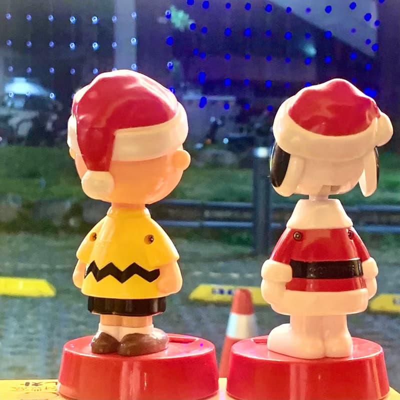 美版 史努比 聖誕節 搖頭公仔 太陽能 snoopy 查理布朗