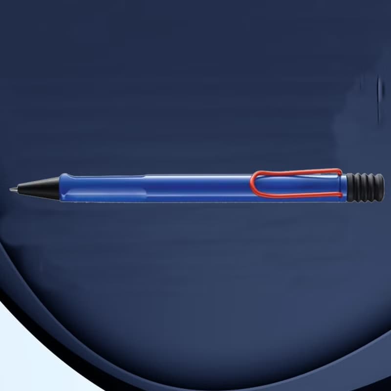 【雷雕免費刻字】LAMY 皮革筆盒 / SAFARI 系列 - 限量 藍紅