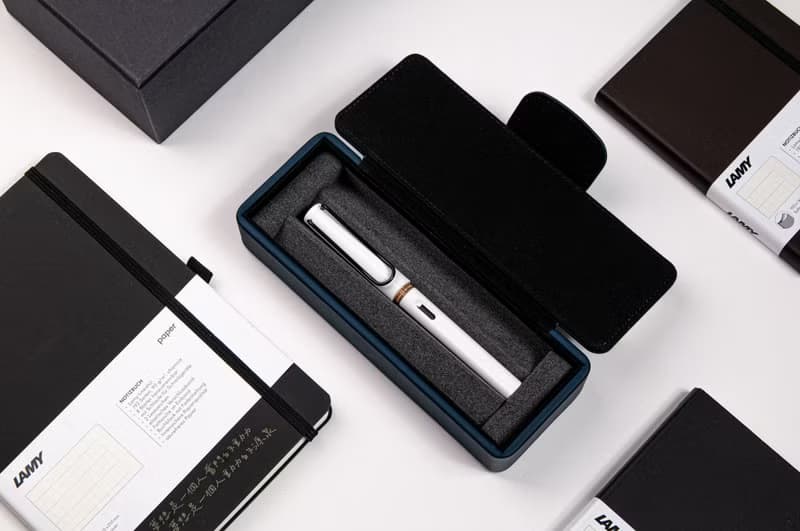 【雷雕免費刻字】LAMY 皮革筆盒 / SAFARI 系列 - 限量 藍紅