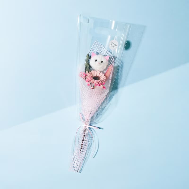 超萌娃娃頭take away花束 畢業季 畢業花束 小花束 太陽花 向日葵