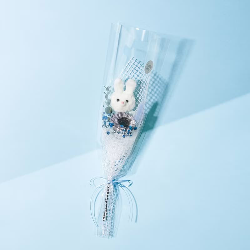 超萌娃娃頭take away花束 畢業季 畢業花束 小花束 太陽花 向日葵