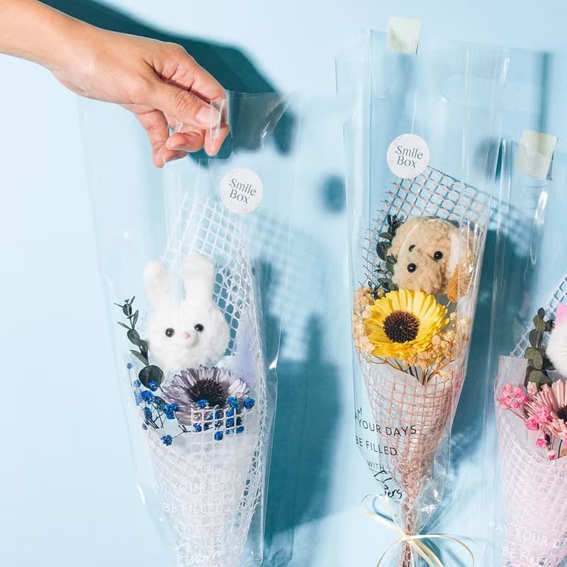 超萌娃娃頭take away花束 畢業季 畢業花束 小花束 太陽花 向日葵