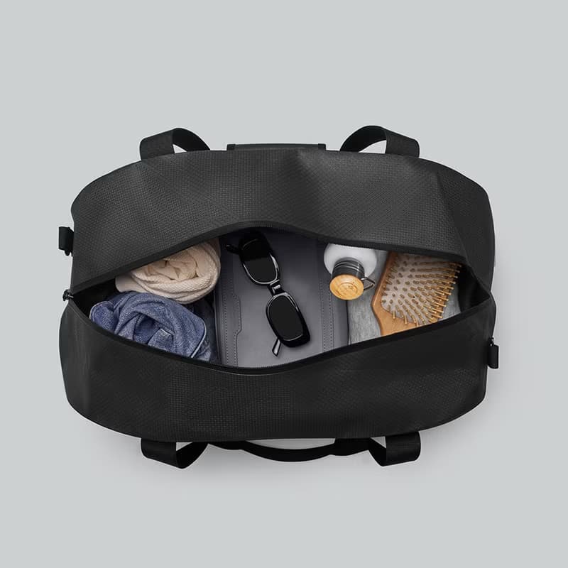 Gaston Luga Lightweight DuoSeal Duffel 休閒行李袋-經典黑