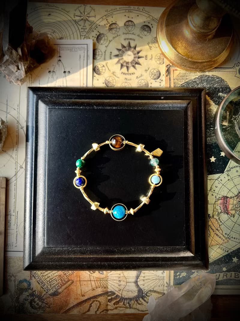 -存在的總和-天然水晶手鏈/黃銅手鍊