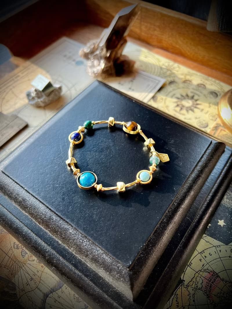 -存在的總和-天然水晶手鏈/黃銅手鍊