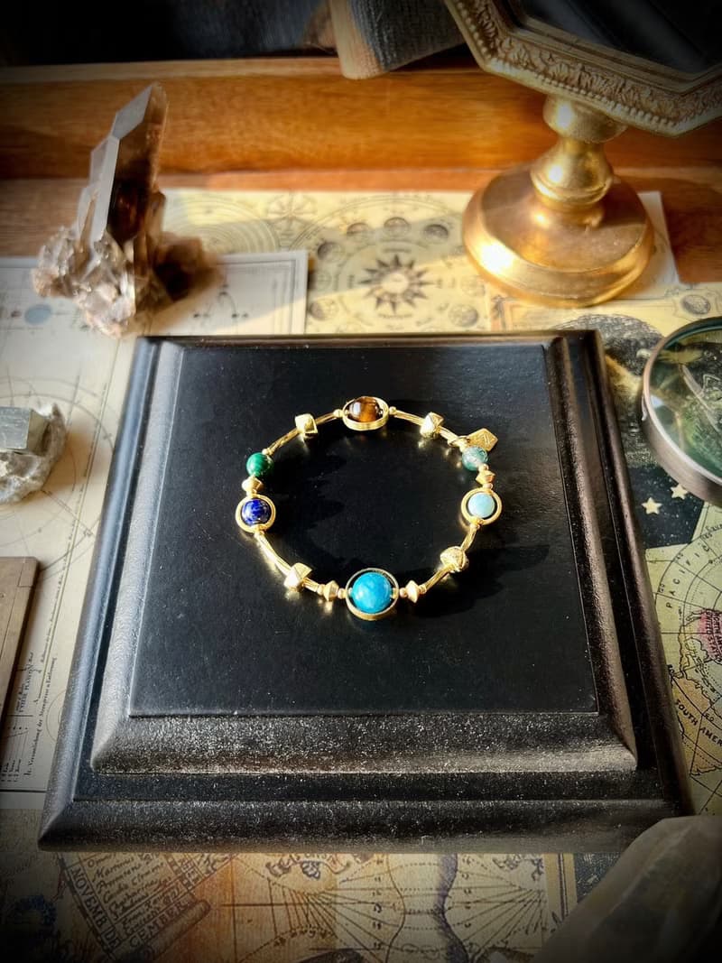 -存在的總和-天然水晶手鏈/黃銅手鍊