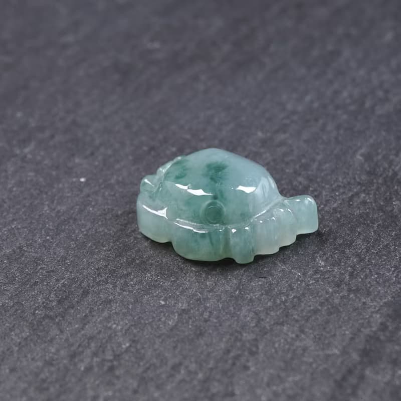【八方來財】冰種飄花翡翠螃蟹 | 裸石| 天然緬甸玉A貨翡翠|送禮