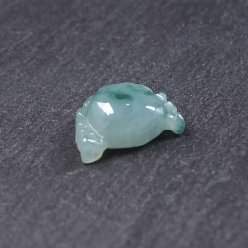【八方來財】冰種飄花翡翠螃蟹 | 裸石| 天然緬甸玉A貨翡翠|送禮