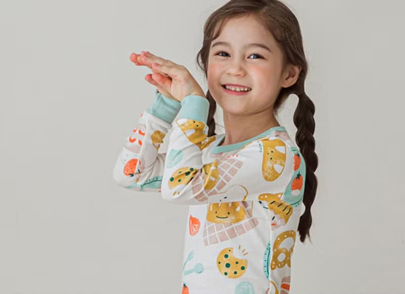 今天的下午茶-舒棉雲柔衣長袖韓國童裝-K19330