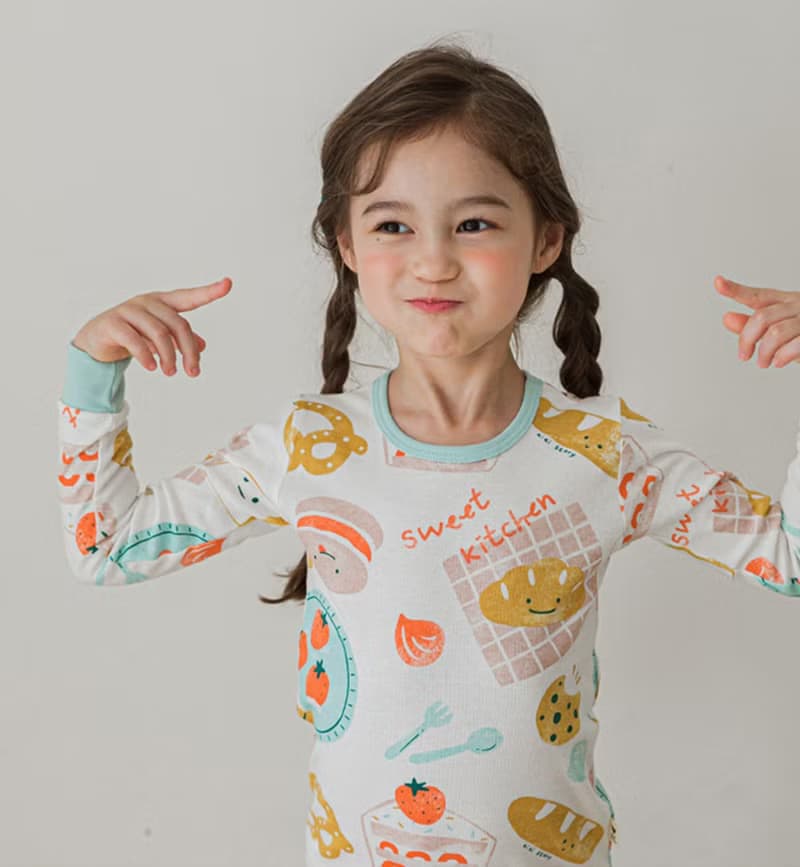 今天的下午茶-舒棉雲柔衣長袖韓國童裝-K19330