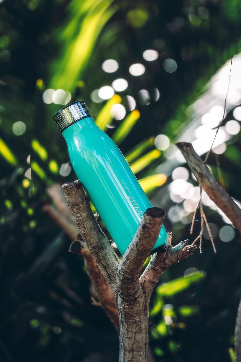 01LIV x wbottle 500ml不銹鋼雙層真空茶滤防漏保溫瓶環保杯綠色
