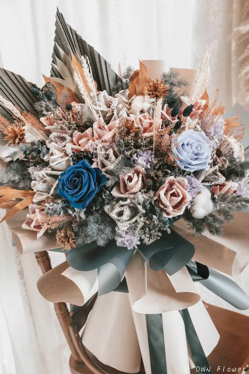 鈔票花束/巨大花束/錢花/有錢花束/生日花束/生日禮物/情人節花束