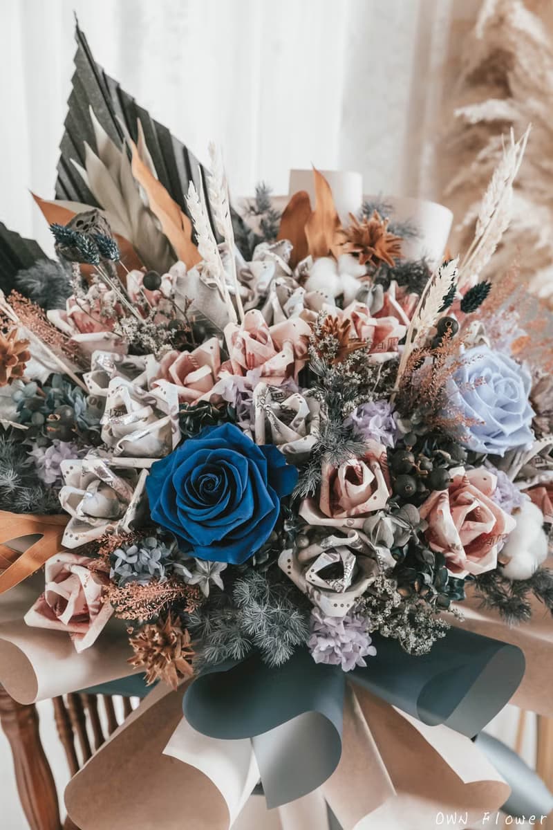 鈔票花束/巨大花束/錢花/有錢花束/生日花束/生日禮物/情人節花束