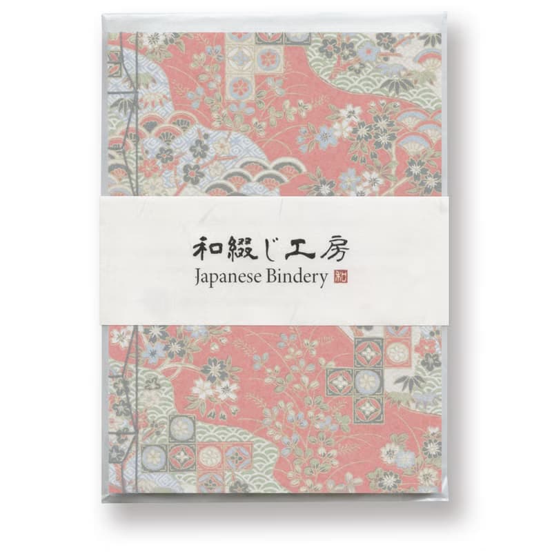 日本裝訂筆記本　手工製作　友禪日本紙　公平貿易紙
