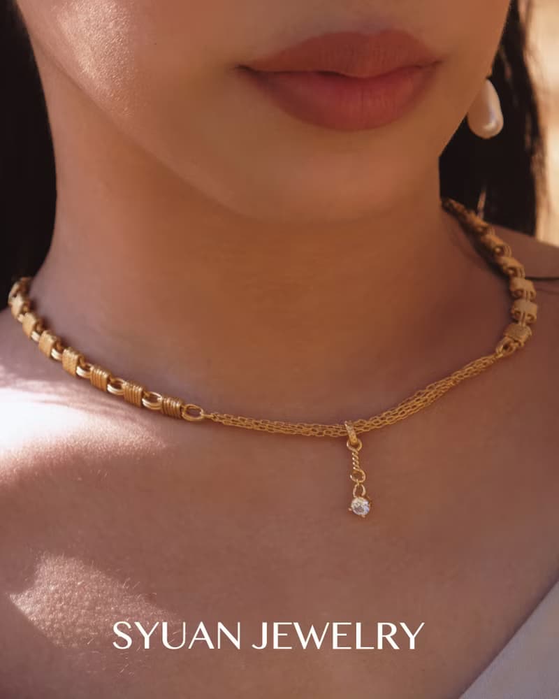 SYUAN JEWELRY | Empress 女皇— 鍍18K手工鏈鋯石項鍊