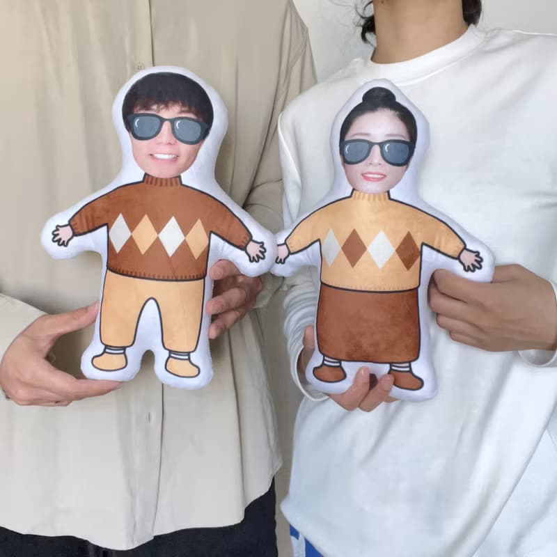 人像照片仿真抱枕 30-100cm 多種身體樣式可選