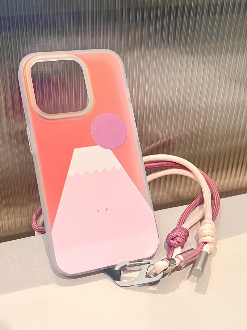 幻彩全包手機殼 | 粉紅色Fuji Mountain 富士山圖案 Phone case