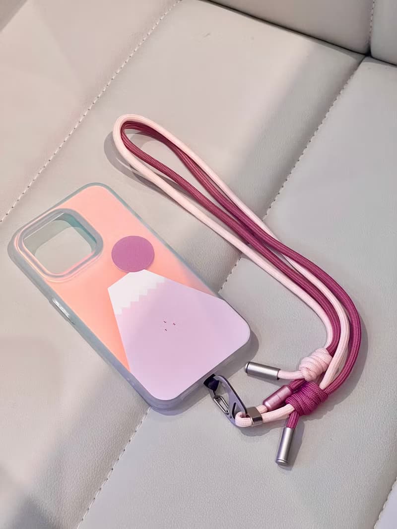 幻彩全包手機殼 | 粉紅色Fuji Mountain 富士山圖案 Phone case