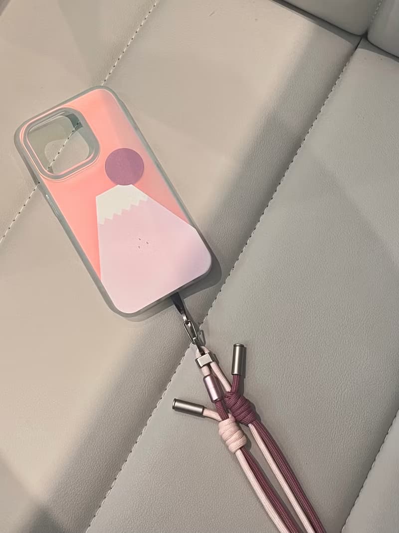 幻彩全包手機殼 | 粉紅色Fuji Mountain 富士山圖案 Phone case
