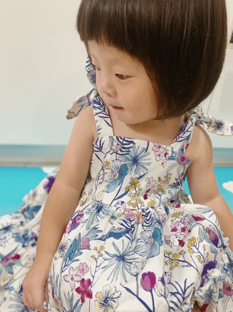 【KID SIZE 80-130】小兔耳澎澎蛋糕裙 小童洋裝 親子裝 淡水色