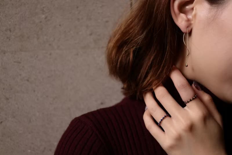 14K Ball Shape Long Chain S Earring 圓球S長鍊耳環