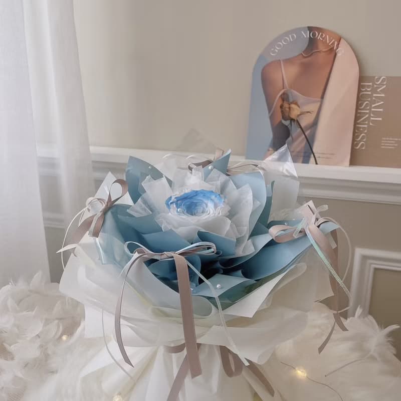 芭蕾舞風永生玫瑰花束 / 頂級厄瓜多永生玫瑰 七夕花束