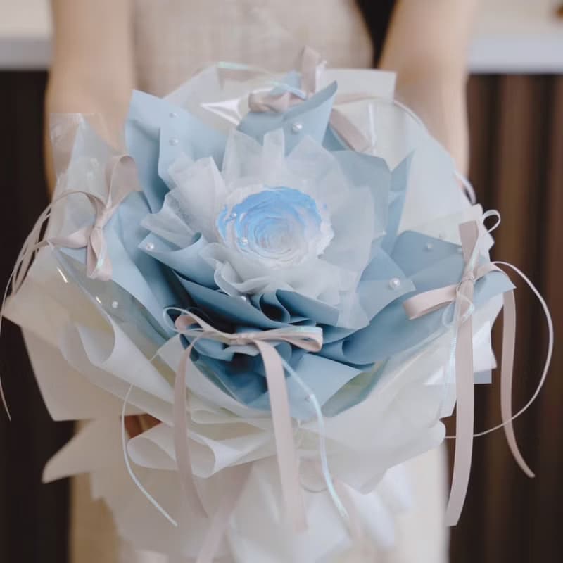 芭蕾舞風永生玫瑰花束 / 頂級厄瓜多永生玫瑰 七夕花束