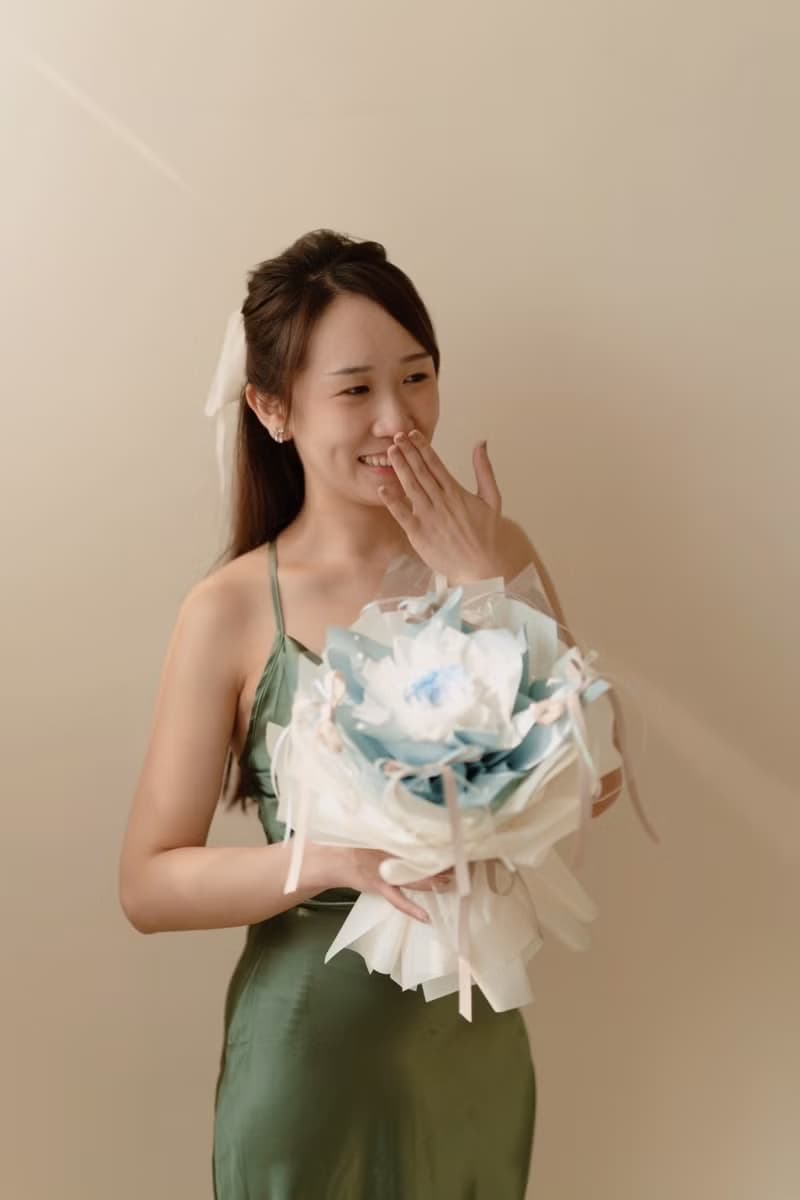 芭蕾舞風永生玫瑰花束 / 頂級厄瓜多永生玫瑰 七夕花束