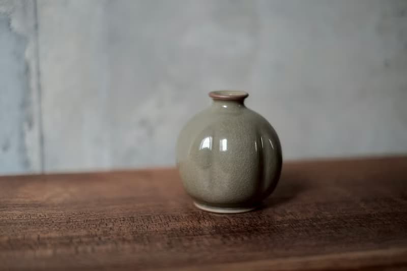 花器 | 青瓷 果實花瓶 手作陶