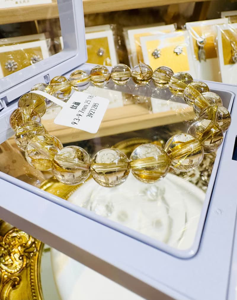 天然輕透料黃金厚板鈦金鈦晶9.3-9.7mm25.18g事業避邪招財陽氣旺