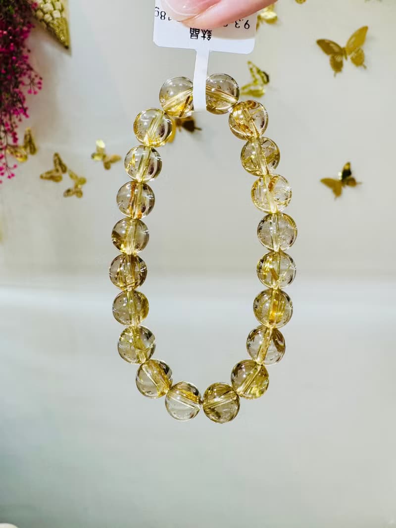 天然輕透料黃金厚板鈦金鈦晶9.3-9.7mm25.18g事業避邪招財陽氣旺