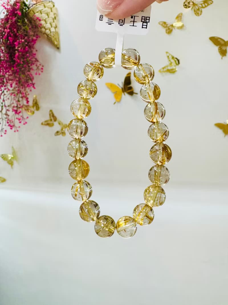 天然輕透料黃金厚板鈦金鈦晶9.3-9.7mm25.18g事業避邪招財陽氣旺