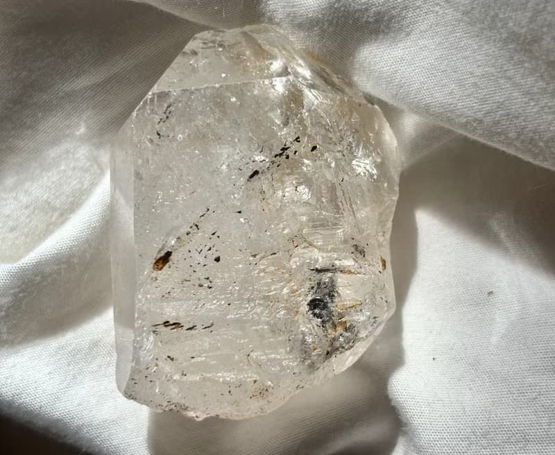 大粒爆彩 印記閃靈鑽 骨幹 骸骨 水晶原礦 閃靈鑽 天然原石 水晶