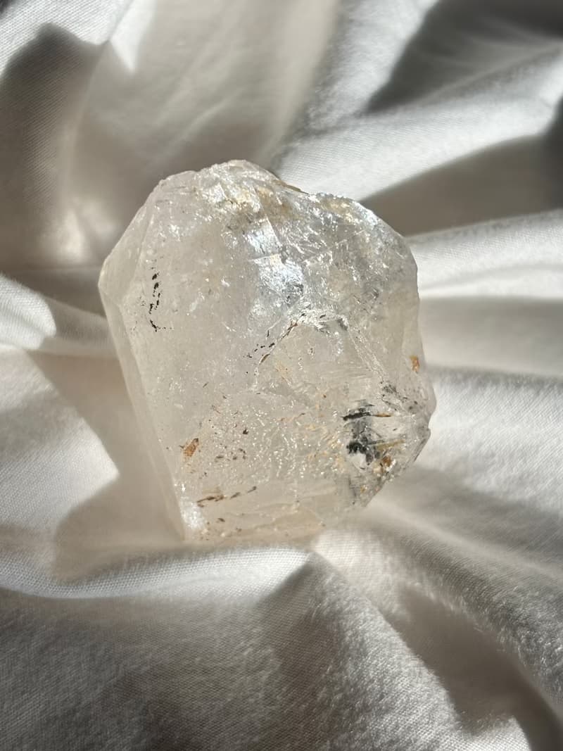 大粒爆彩 印記閃靈鑽 骨幹 骸骨 水晶原礦 閃靈鑽 天然原石 水晶