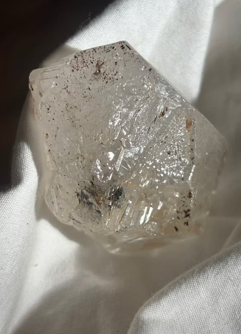 大粒爆彩 印記閃靈鑽 骨幹 骸骨 水晶原礦 閃靈鑽 天然原石 水晶