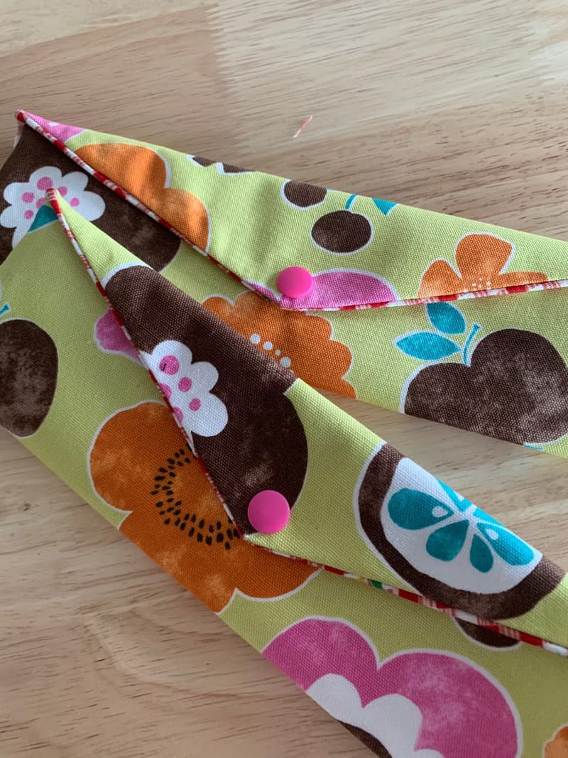 文青風環保纯棉筷袋 開心花兒 芥末黃 浪漫 日本 潮物 收纳 手作