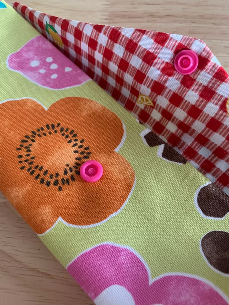 文青風環保纯棉筷袋 開心花兒 芥末黃 浪漫 日本 潮物 收纳 手作