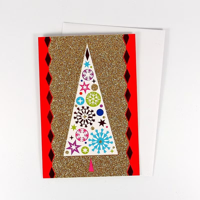 耶誕樹亮光芒 耶誕盒卡16入【Hallmark-卡片 聖誕節系列】