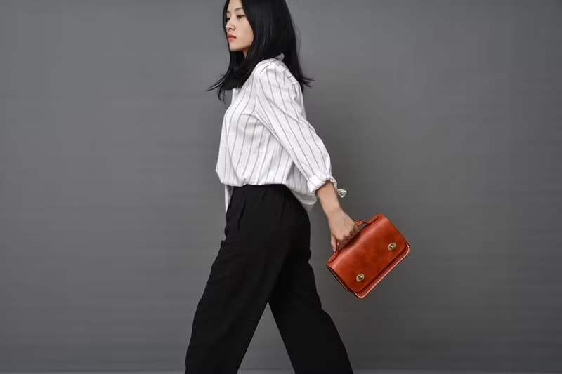 【切線派】小眼睛 手工真皮小公文包女包单肩斜挎包小方包手拿包