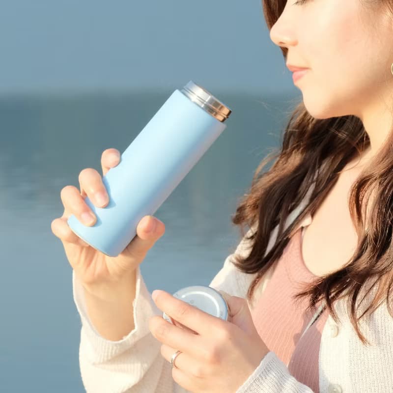 【小巧輕便】羽毛保溫杯 240ml 超輕保溫瓶 隨手杯-香港限定 情人