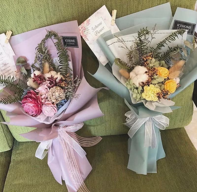 永生花 乾燥花束 永生花 索拉花 畢業花束 畢業禮物