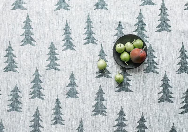 北歐設計款–冷杉桌巾(147X350cm)Gran Tablecloth,Dark Green