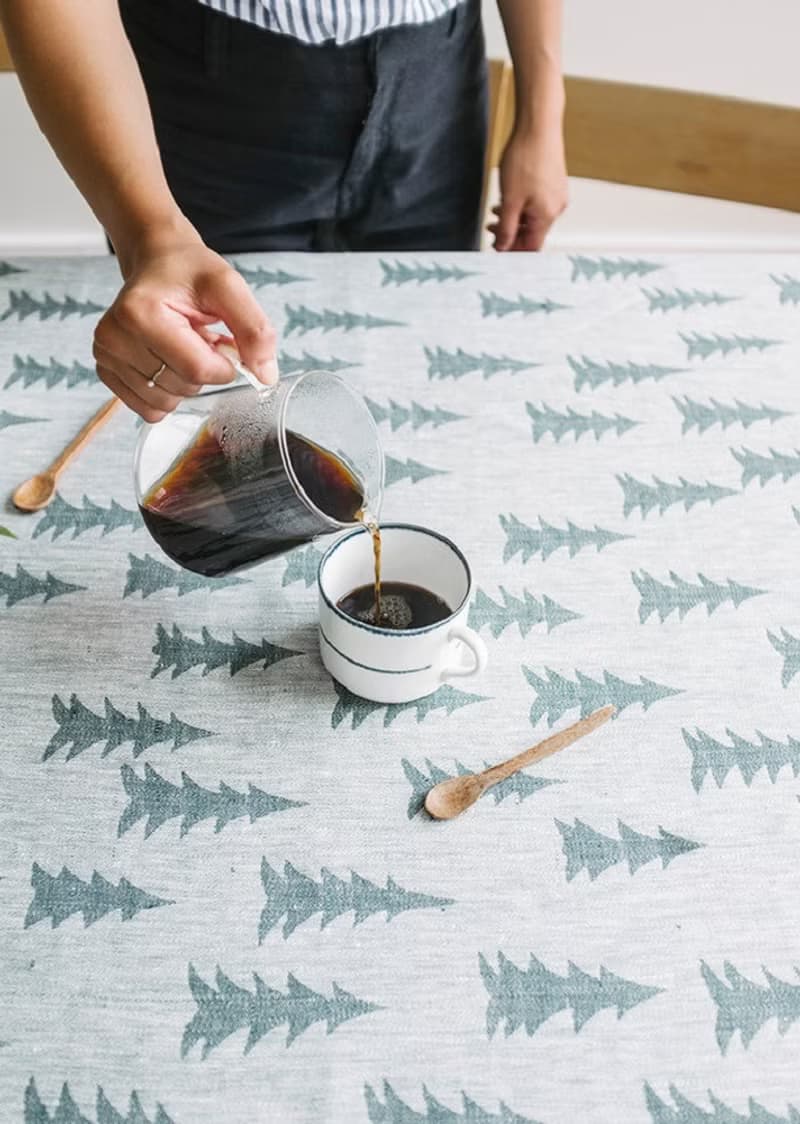 北歐設計款–冷杉桌巾(147X350cm)Gran Tablecloth,Dark Green